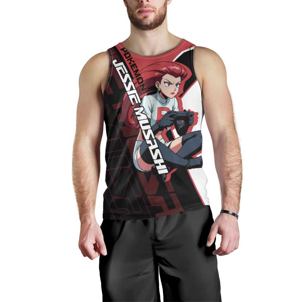 Jessie Musashi Poké Men Tank Top Bold Villain Anime Style