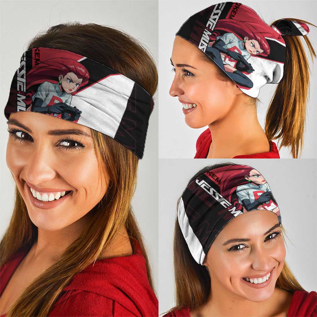 Jessie Musashi Poké Neck Gaiter Bold Villain Anime Style