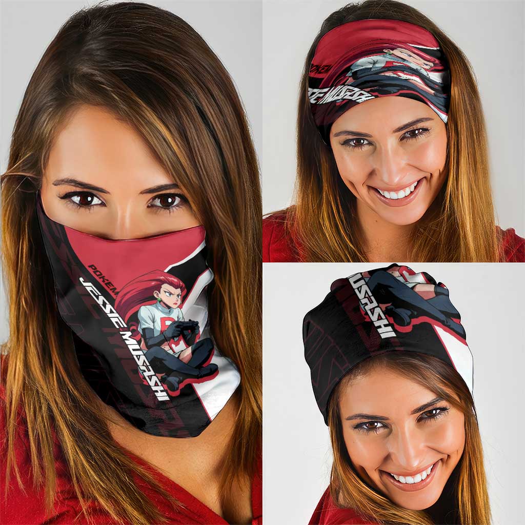 Jessie Musashi Poké Neck Gaiter Bold Villain Anime Style