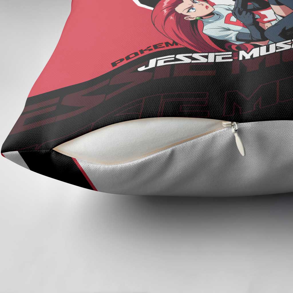 Jessie Musashi Poké Pillow Cover Bold Villain Anime Style