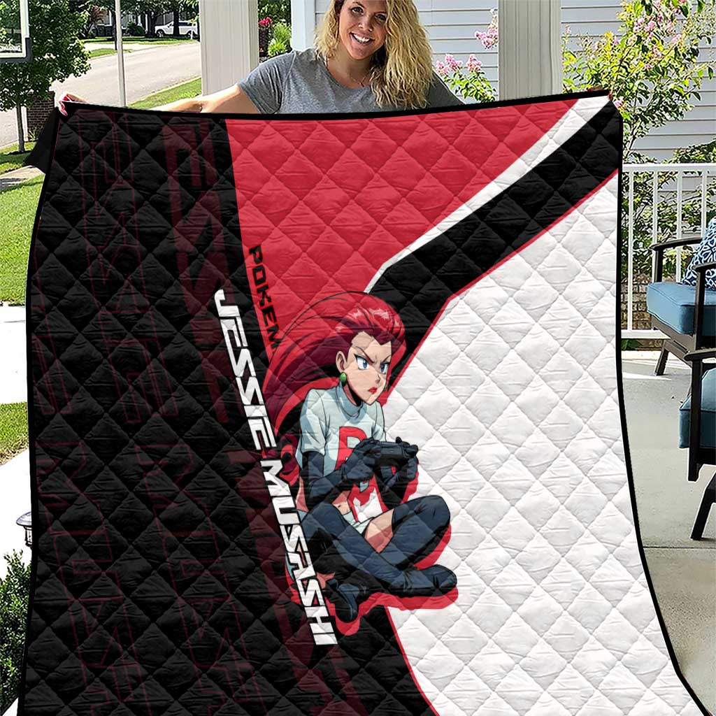 Jessie Musashi Poké Quilt Bold Villain Anime Style