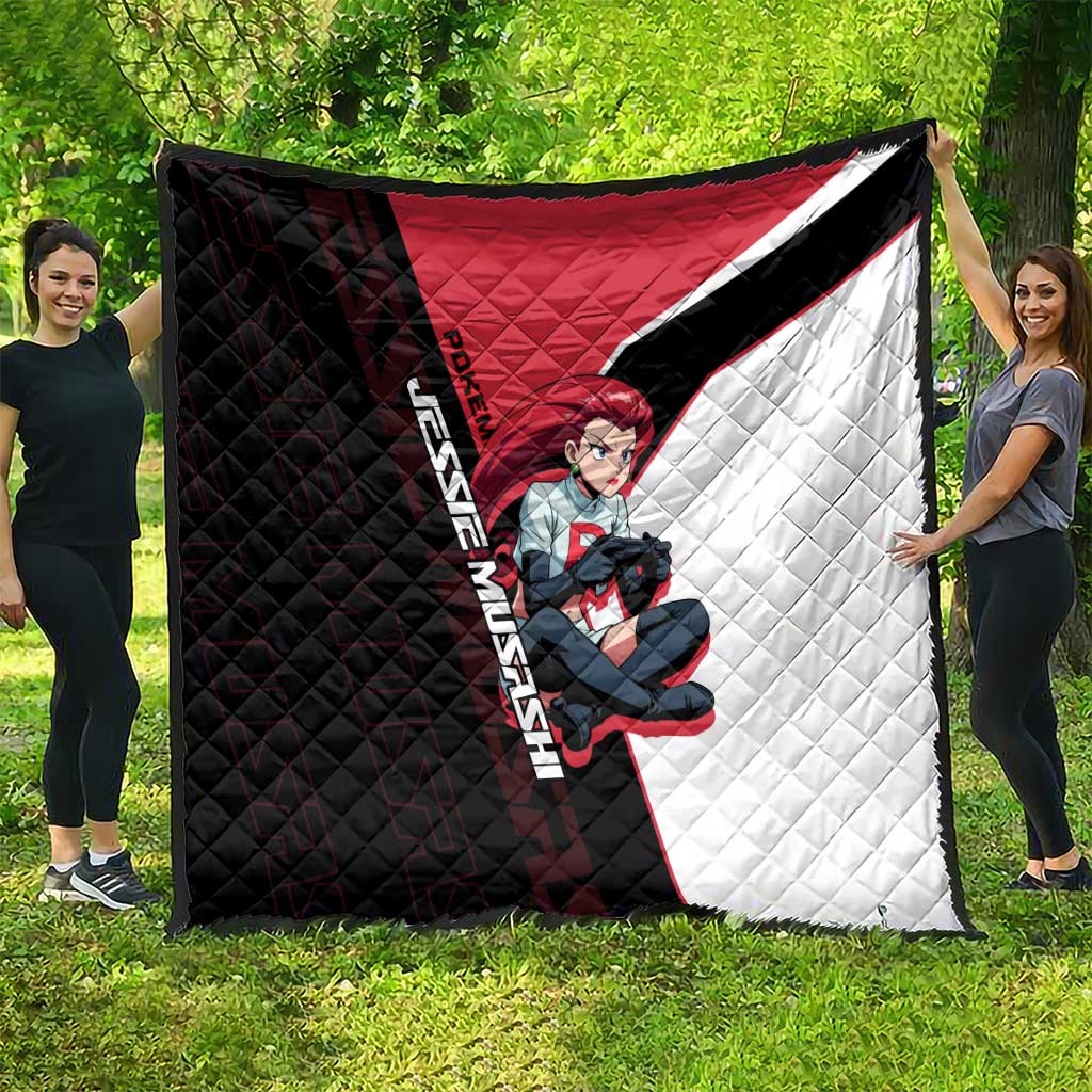 Jessie Musashi Poké Quilt Bold Villain Anime Style