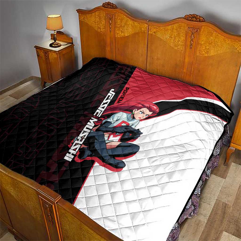 Jessie Musashi Poké Quilt Bold Villain Anime Style