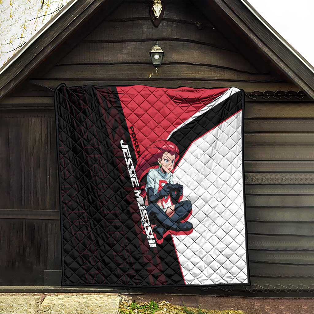 Jessie Musashi Poké Quilt Bold Villain Anime Style