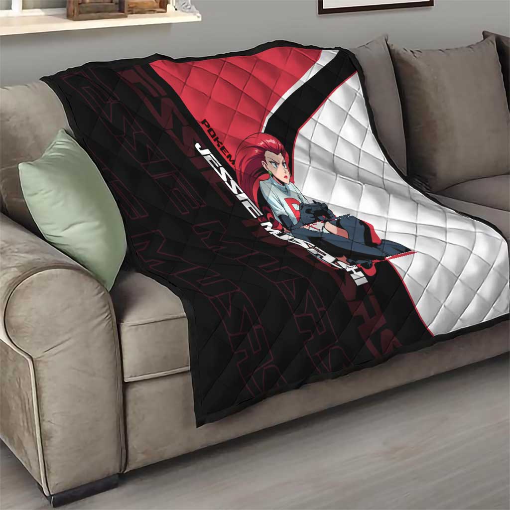Jessie Musashi Poké Quilt Bold Villain Anime Style