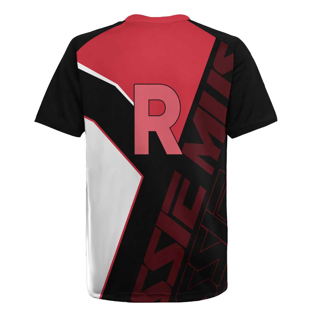 Jessie Musashi Poké Rugby Jersey Bold Villain Anime Style