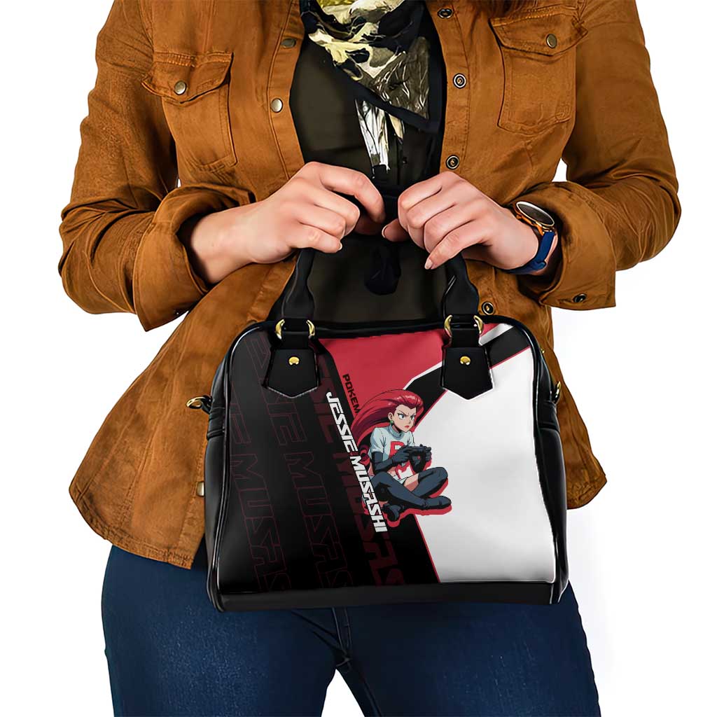 Jessie Musashi Poké Shoulder Handbag Bold Villain Anime Style