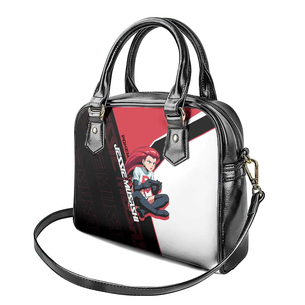 Jessie Musashi Poké Shoulder Handbag Bold Villain Anime Style