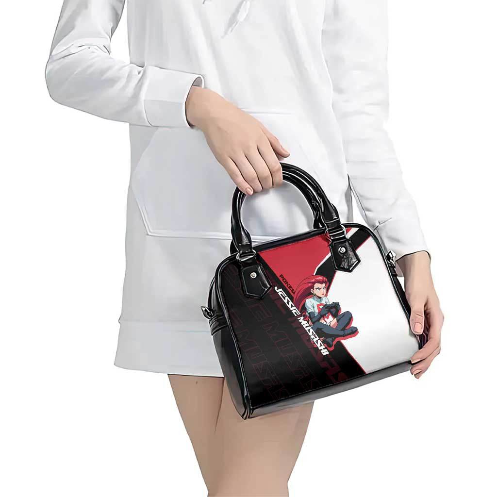 Jessie Musashi Poké Shoulder Handbag Bold Villain Anime Style