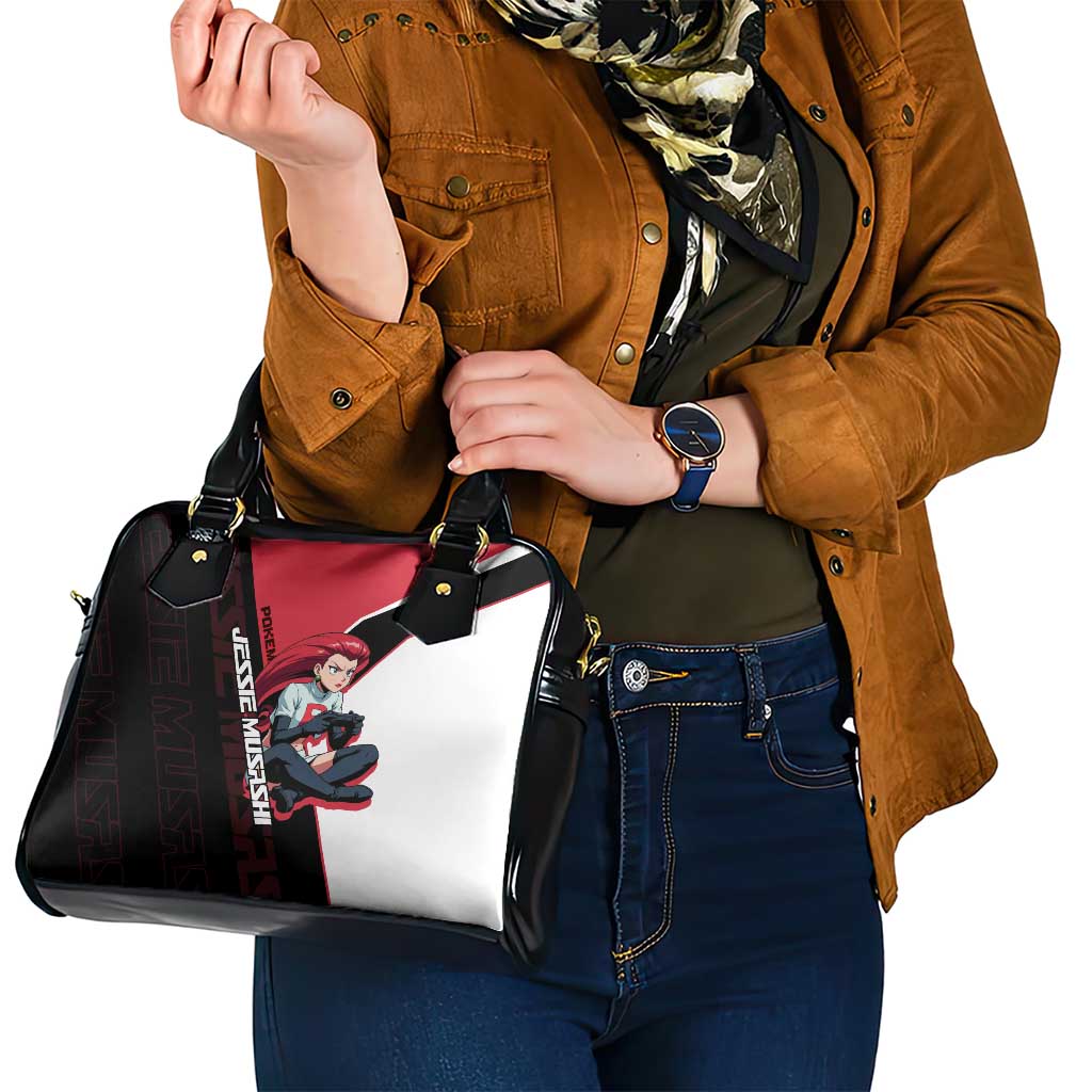 Jessie Musashi Poké Shoulder Handbag Bold Villain Anime Style