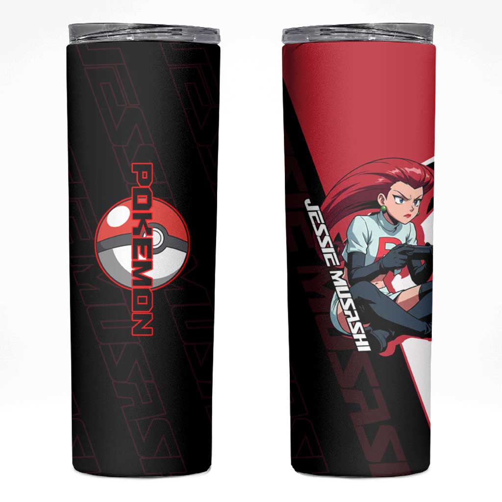 Jessie Musashi Poké Skinny Tumbler Bold Villain Anime Style