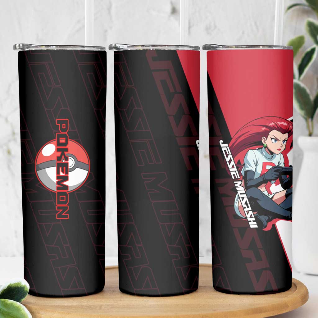Jessie Musashi Poké Skinny Tumbler Bold Villain Anime Style