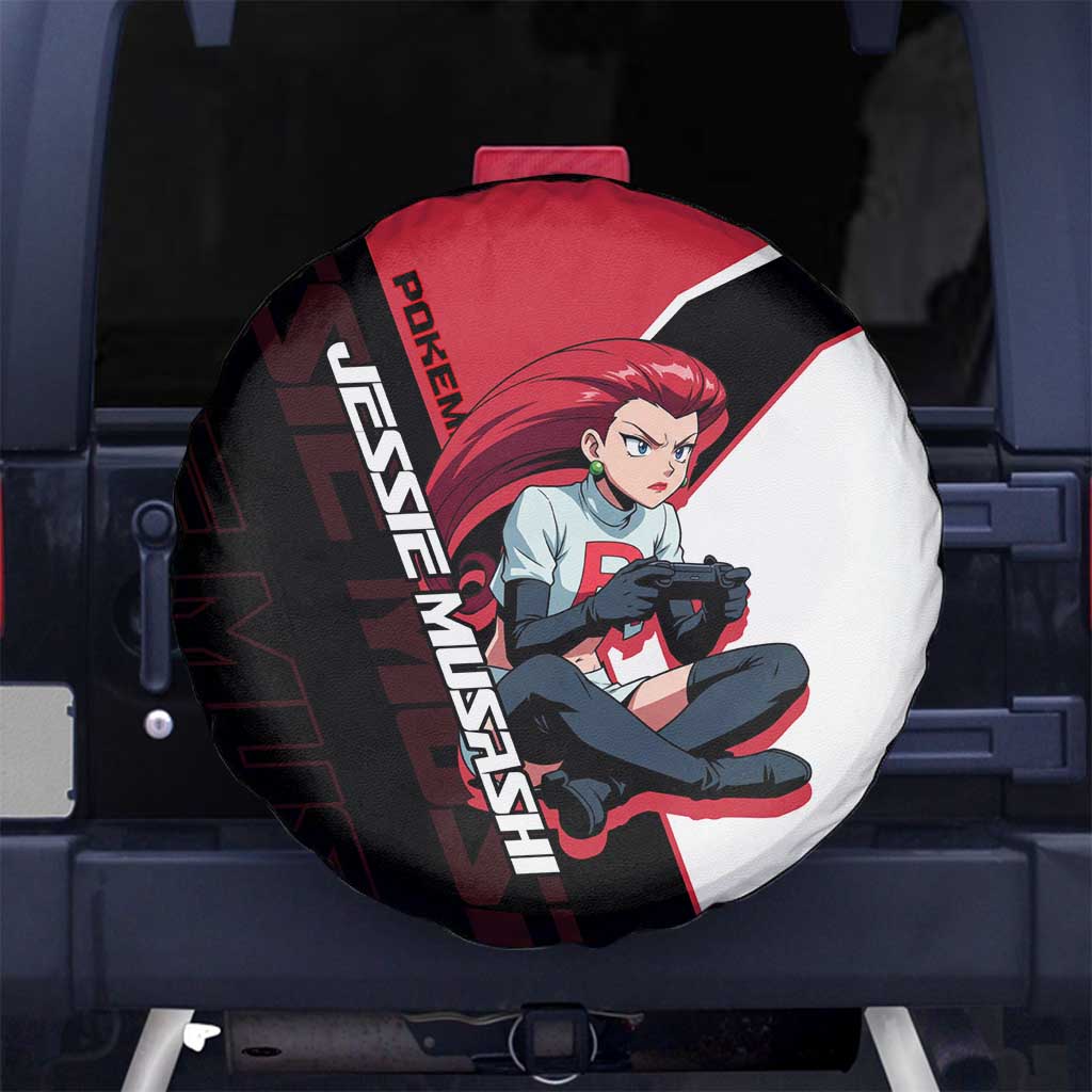 Jessie Musashi Poké Spare Tire Cover Bold Villain Anime Style