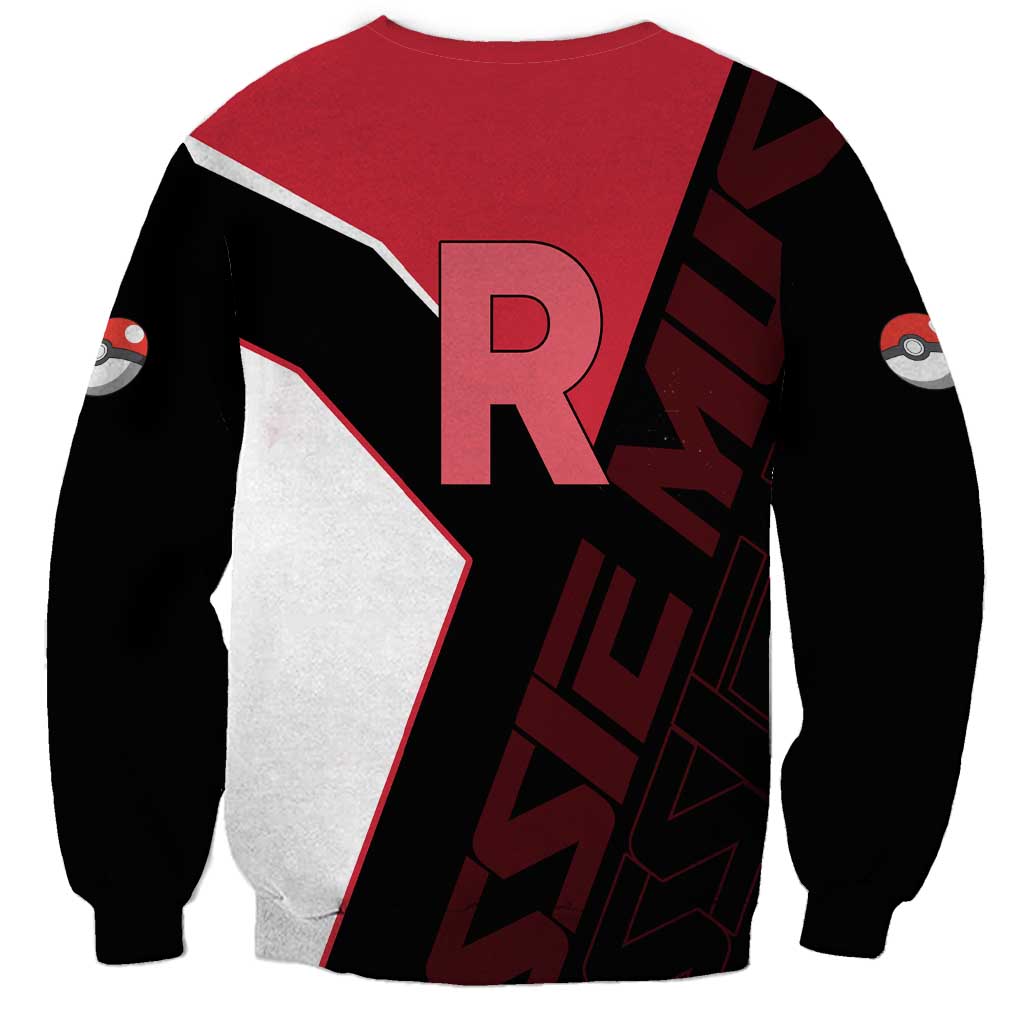 Jessie Musashi Poké Sweatshirt Bold Villain Anime Style