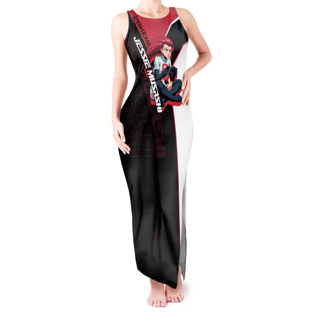 Jessie Musashi Poké Tank Maxi Dress Bold Villain Anime Style
