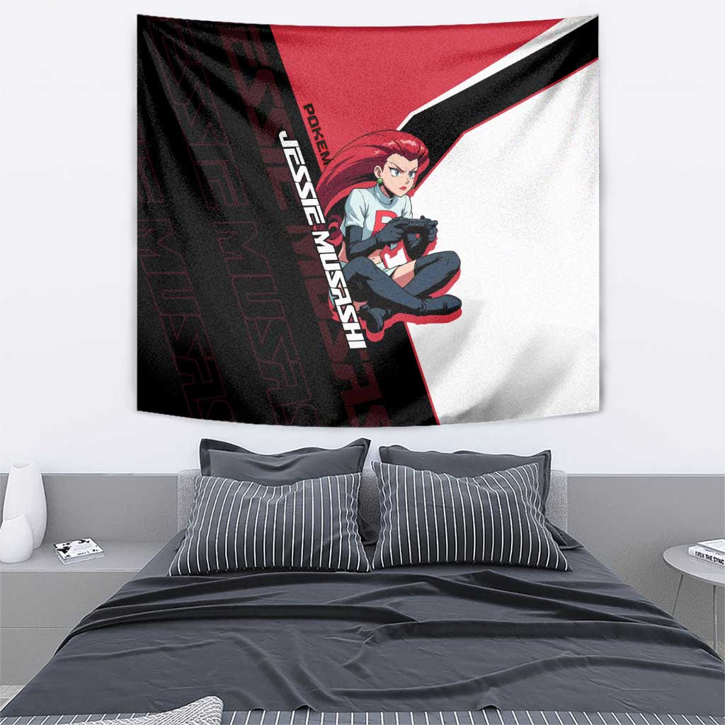 Jessie Musashi Poké Tapestry Bold Villain Anime Style