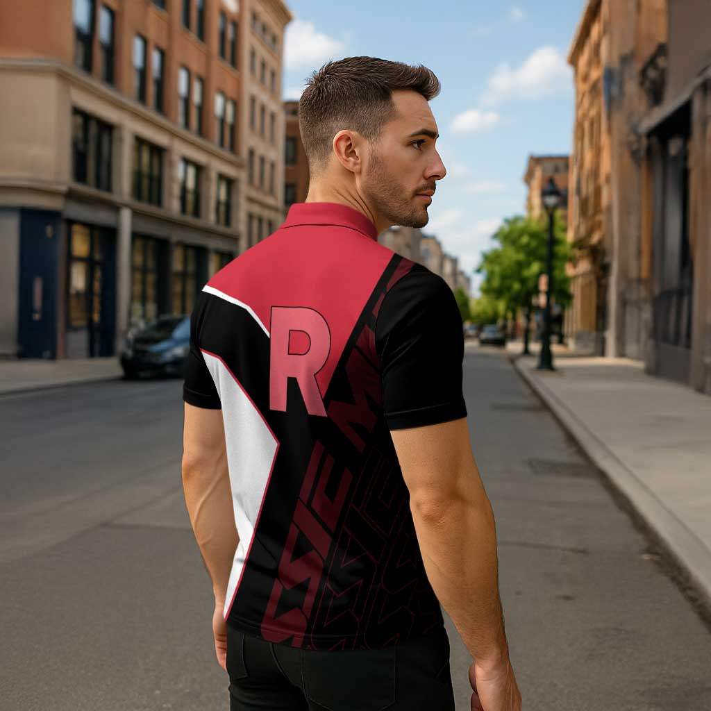 Jessie Musashi Poké Zipper Polo Shirt Bold Villain Anime Style