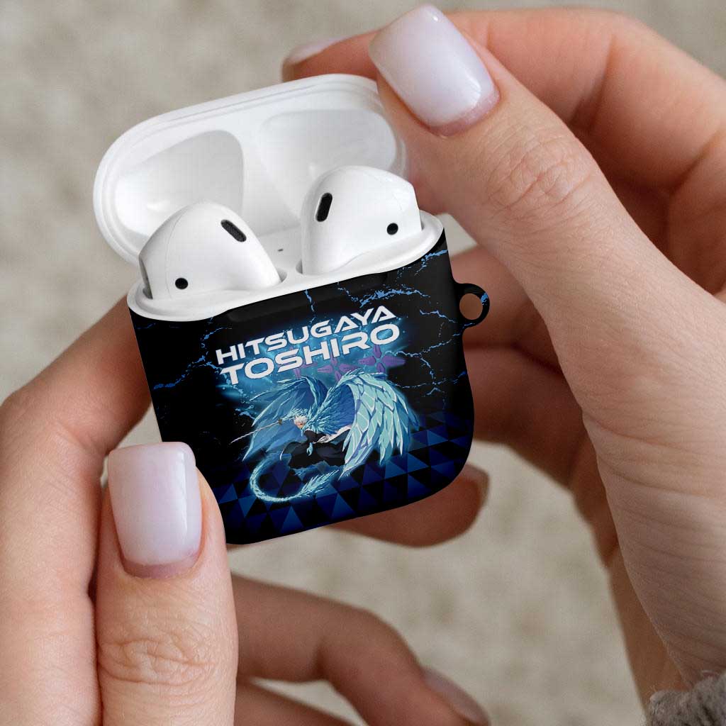 Hitsugaya Toshiro Bleach AirPods Case Ice Element Anime Crystal Style