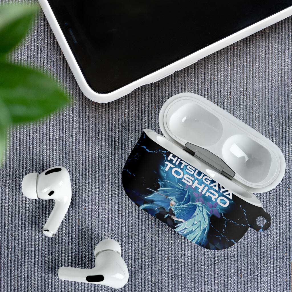 Hitsugaya Toshiro Bleach AirPods Case Ice Element Anime Crystal Style