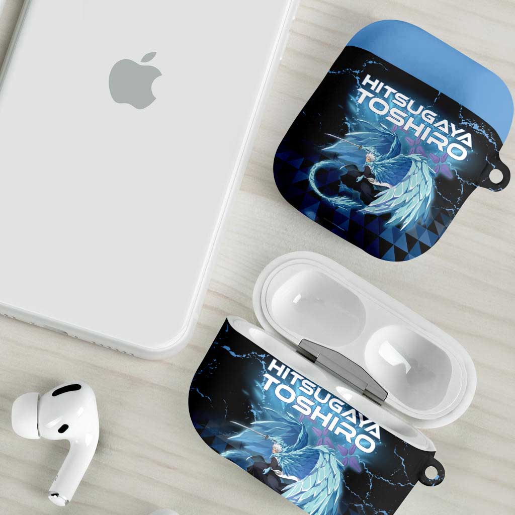 Hitsugaya Toshiro Bleach AirPods Case Ice Element Anime Crystal Style