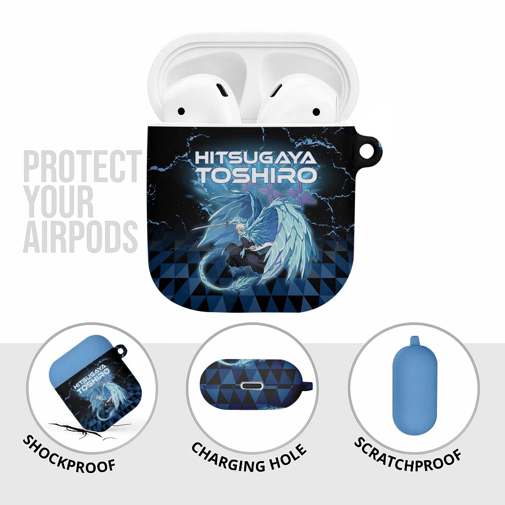 Hitsugaya Toshiro Bleach AirPods Case Ice Element Anime Crystal Style