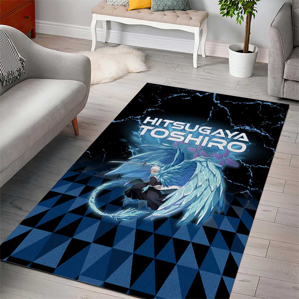 Hitsugaya Toshiro Bleach Area Rug Ice Element Anime Crystal Style