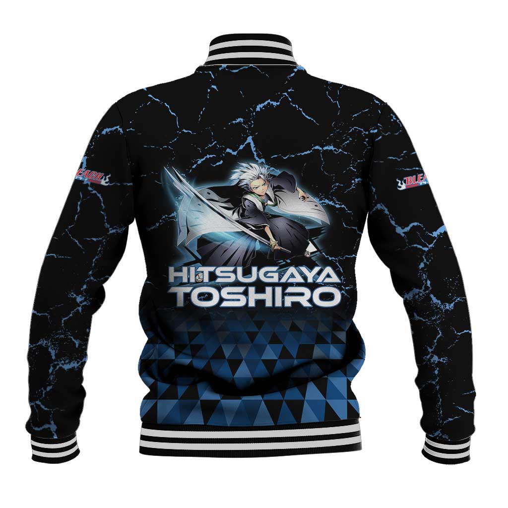 Hitsugaya Toshiro Bleach Baseball Jacket Ice Element Anime Crystal Style