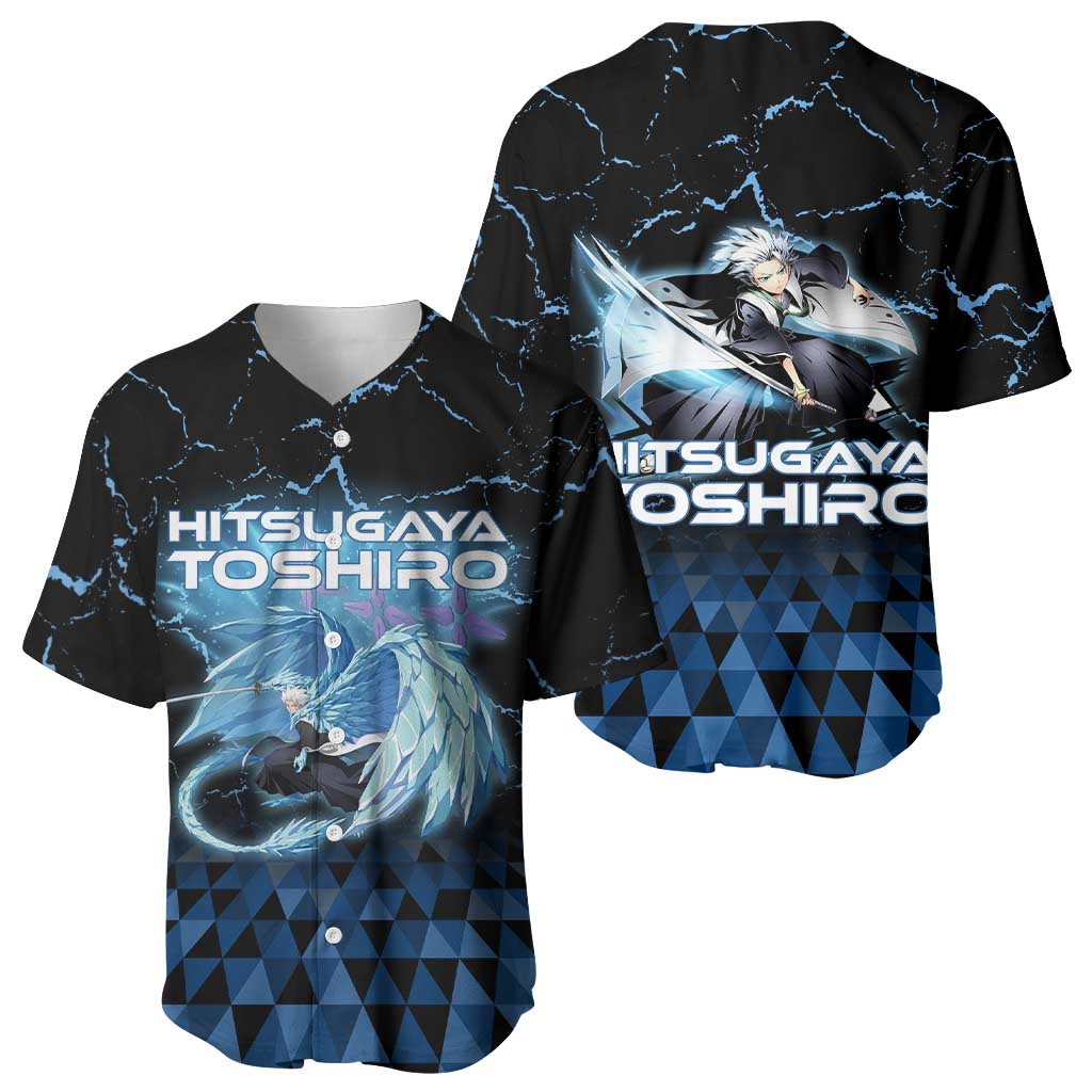 Hitsugaya Toshiro Bleach Baseball Jersey Ice Element Anime Crystal Style