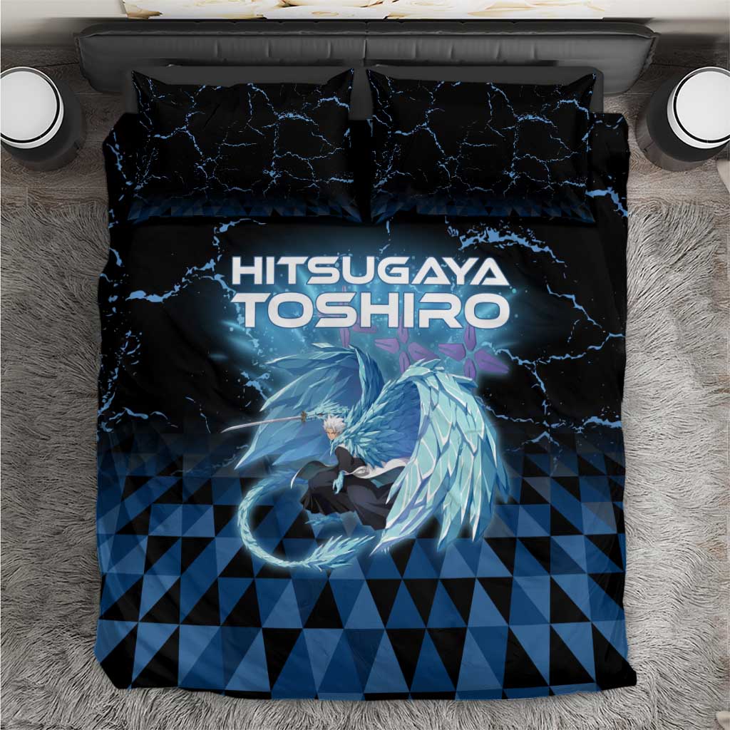 Hitsugaya Toshiro Bleach Bedding Set Ice Element Anime Crystal Style