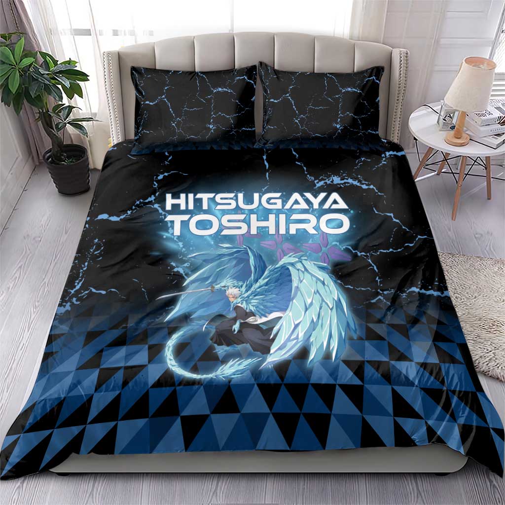 Hitsugaya Toshiro Bleach Bedding Set Ice Element Anime Crystal Style