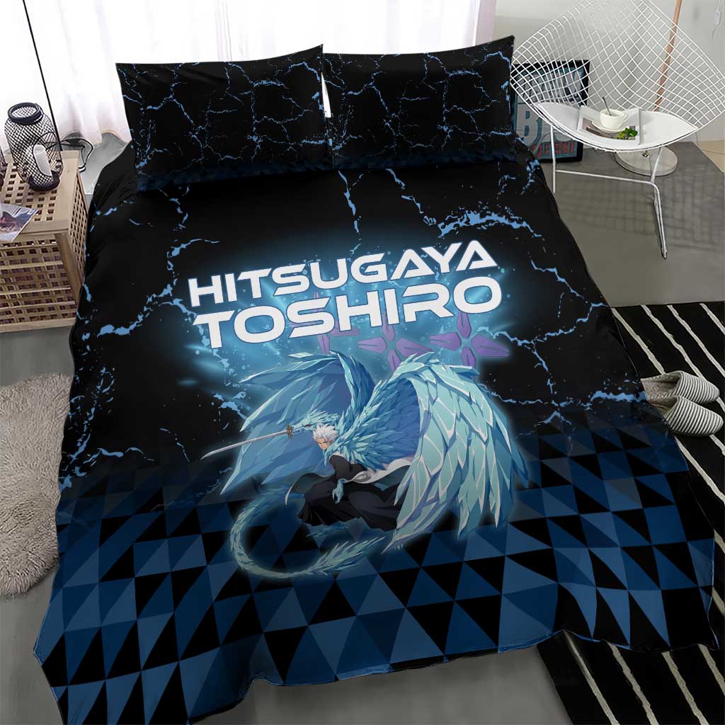 Hitsugaya Toshiro Bleach Bedding Set Ice Element Anime Crystal Style