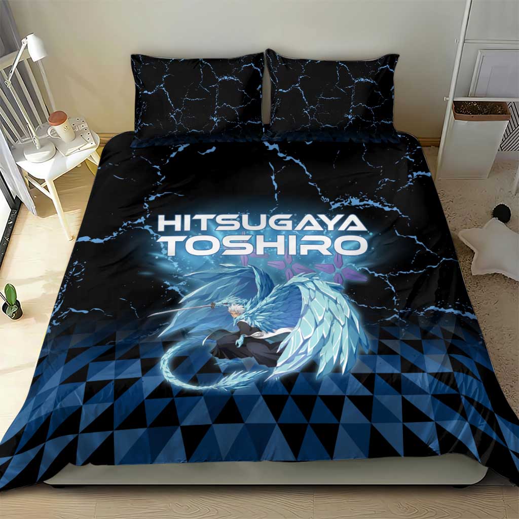 Hitsugaya Toshiro Bleach Bedding Set Ice Element Anime Crystal Style