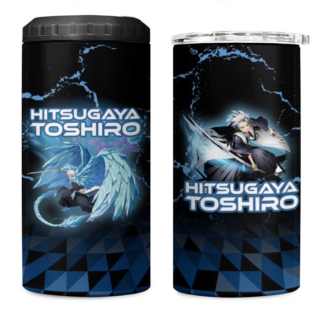 Hitsugaya Toshiro Bleach 4 in 1 Can Cooler Tumbler Ice Element Anime Crystal Style