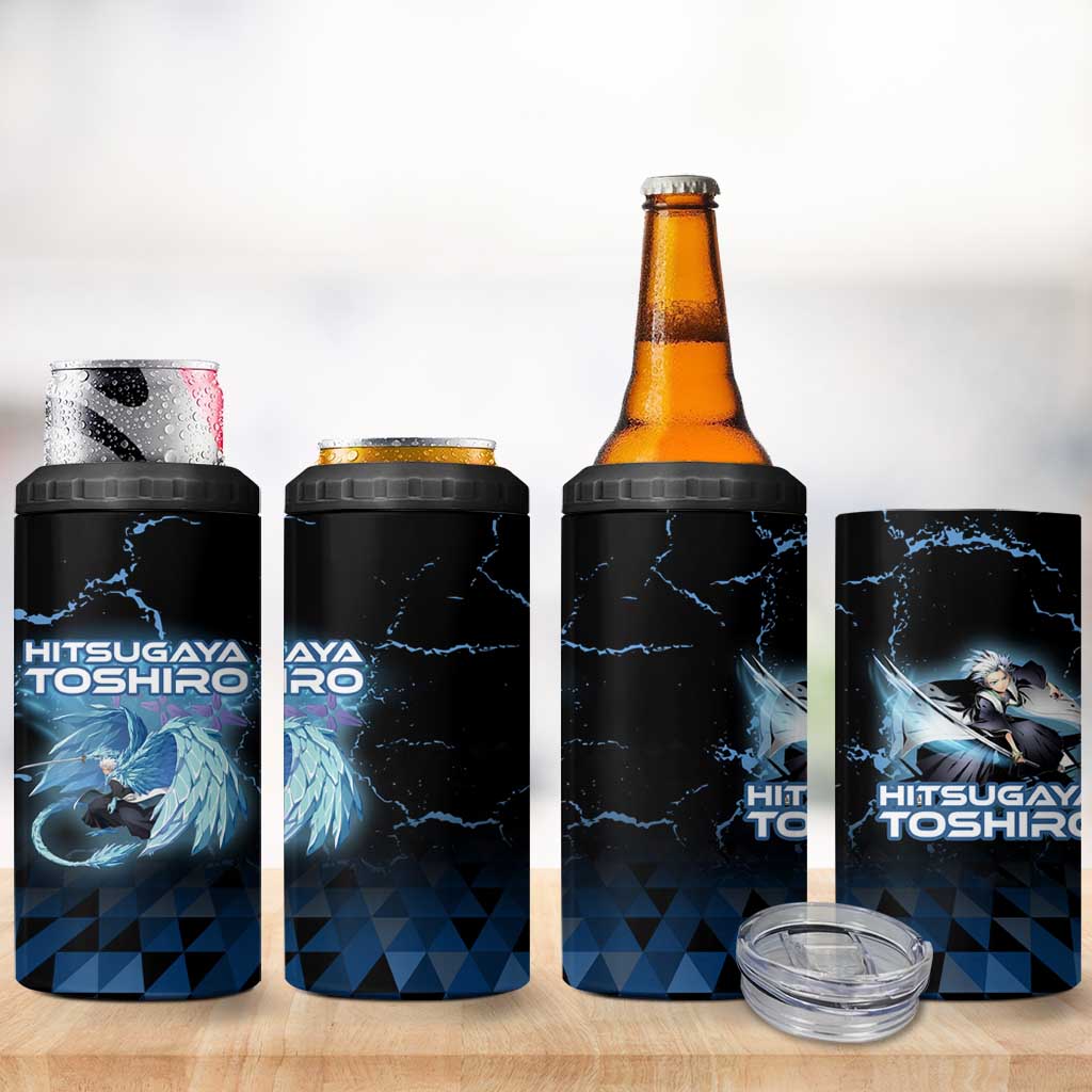 Hitsugaya Toshiro Bleach 4 in 1 Can Cooler Tumbler Ice Element Anime Crystal Style