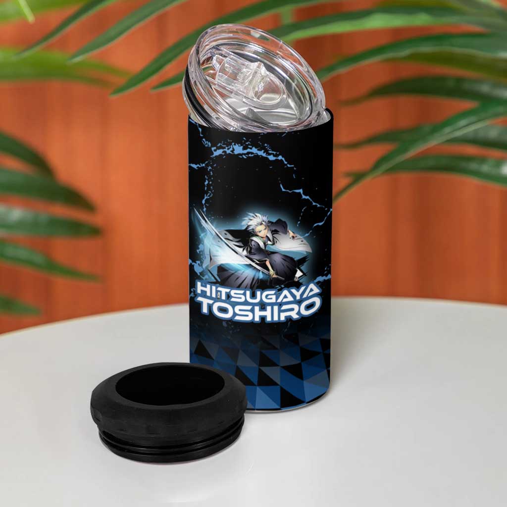 Hitsugaya Toshiro Bleach 4 in 1 Can Cooler Tumbler Ice Element Anime Crystal Style