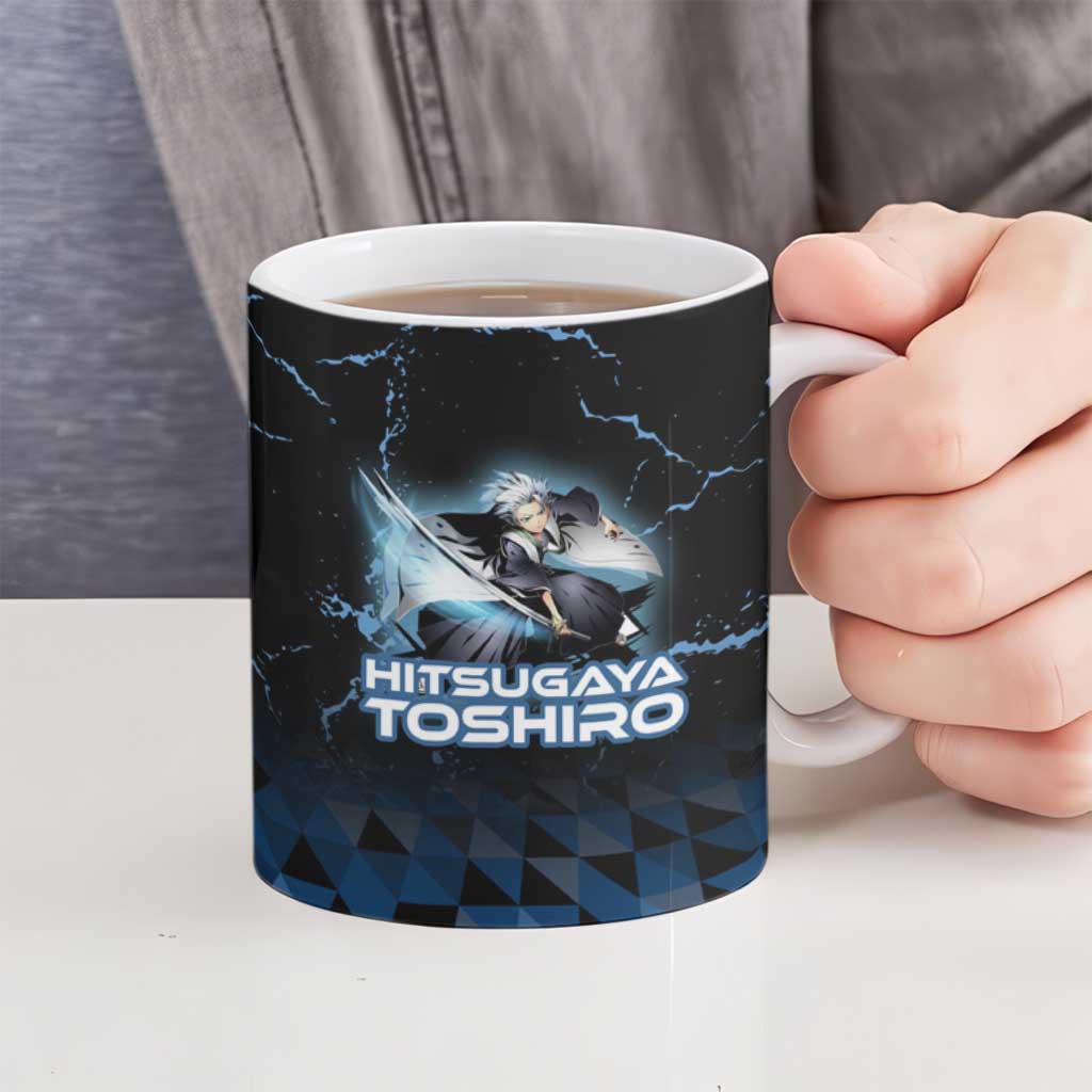 Hitsugaya Toshiro Bleach Ceramic Mug Ice Element Anime Crystal Style