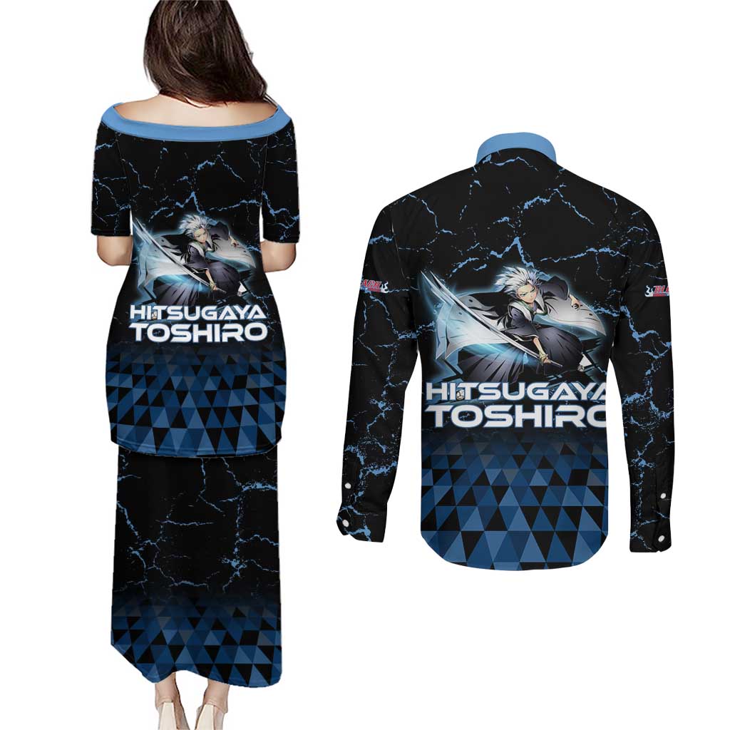 Hitsugaya Toshiro Bleach Couples Matching Puletasi and Long Sleeve Button Shirt Ice Element Anime Crystal Style