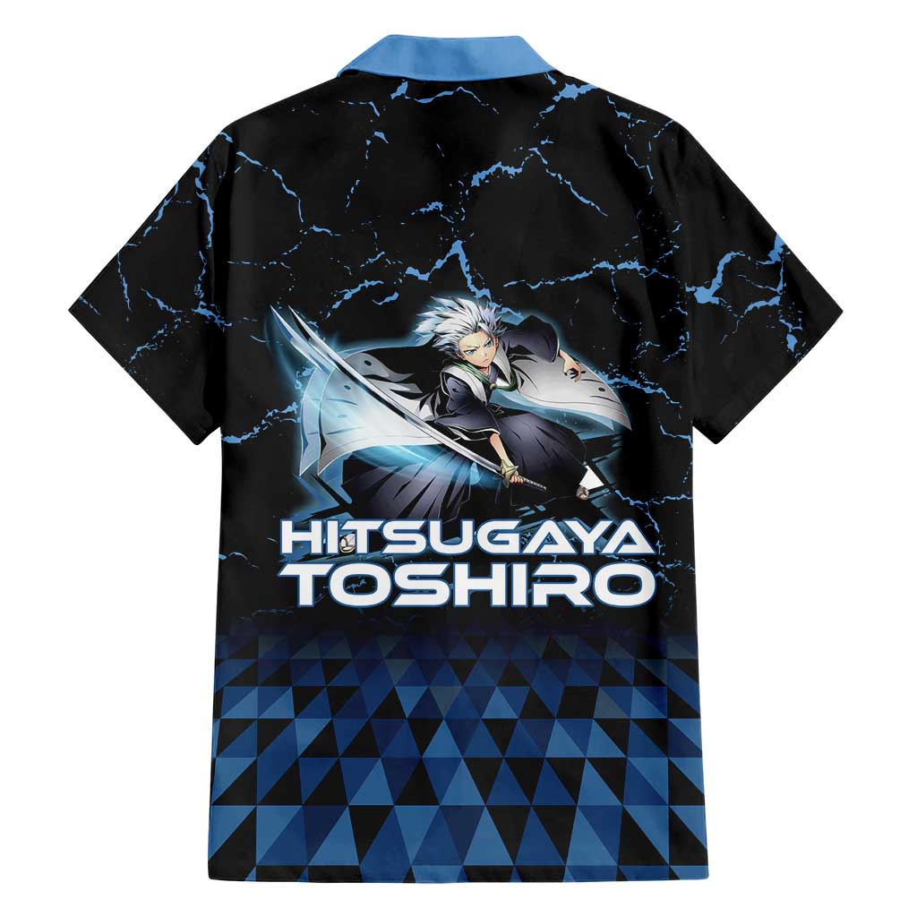 Hitsugaya Toshiro Bleach Family Matching Long Sleeve Bodycon Dress and Hawaiian Shirt Ice Element Anime Crystal Style