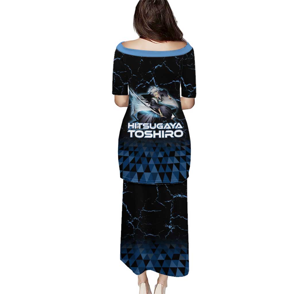 Hitsugaya Toshiro Bleach Family Matching Puletasi and Hawaiian Shirt Ice Element Anime Crystal Style