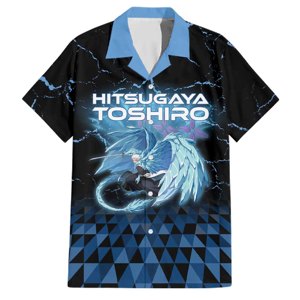 Hitsugaya Toshiro Bleach Family Matching Tank Maxi Dress and Hawaiian Shirt Ice Element Anime Crystal Style