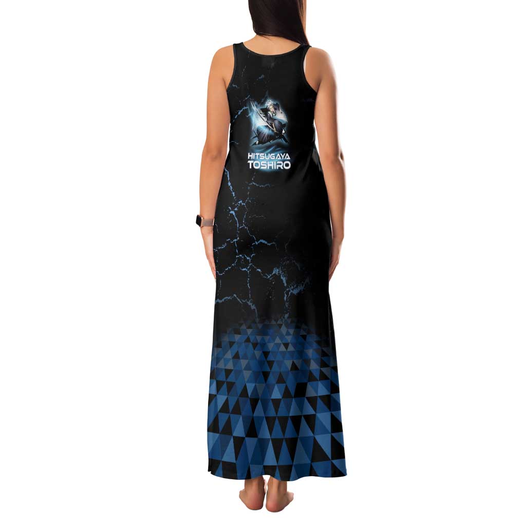 Hitsugaya Toshiro Bleach Family Matching Tank Maxi Dress and Hawaiian Shirt Ice Element Anime Crystal Style