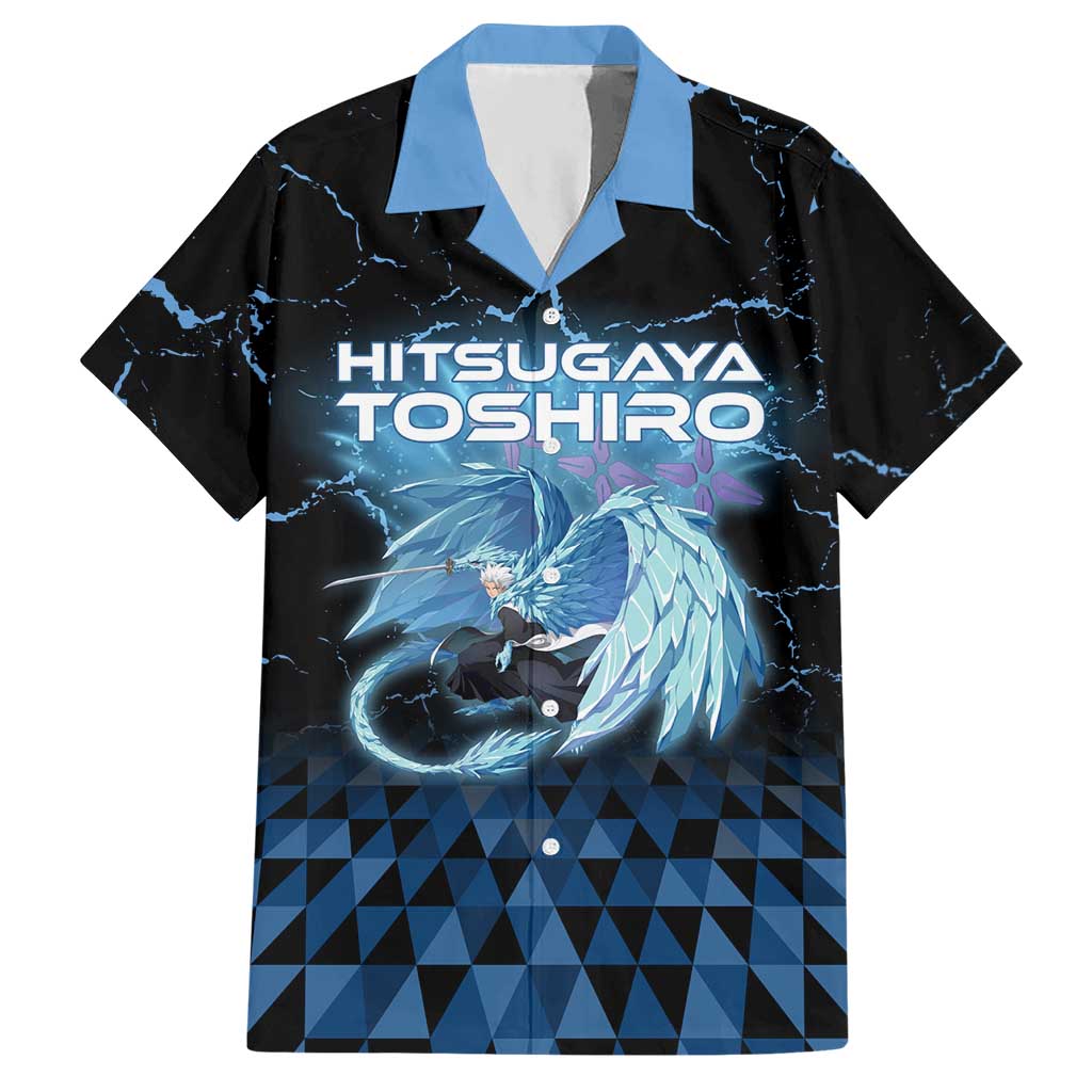Hitsugaya Toshiro Bleach Hawaiian Shirt Ice Element Anime Crystal Style