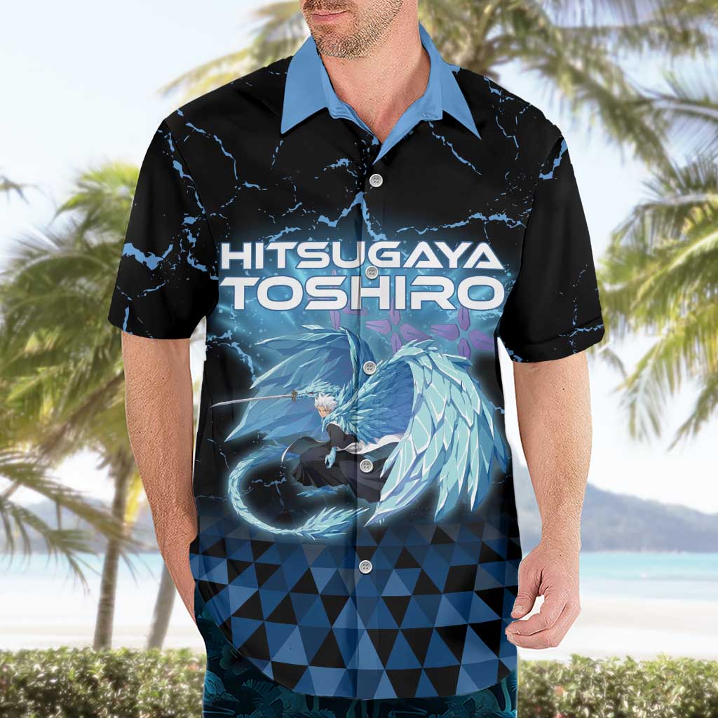 Hitsugaya Toshiro Bleach Hawaiian Shirt Ice Element Anime Crystal Style