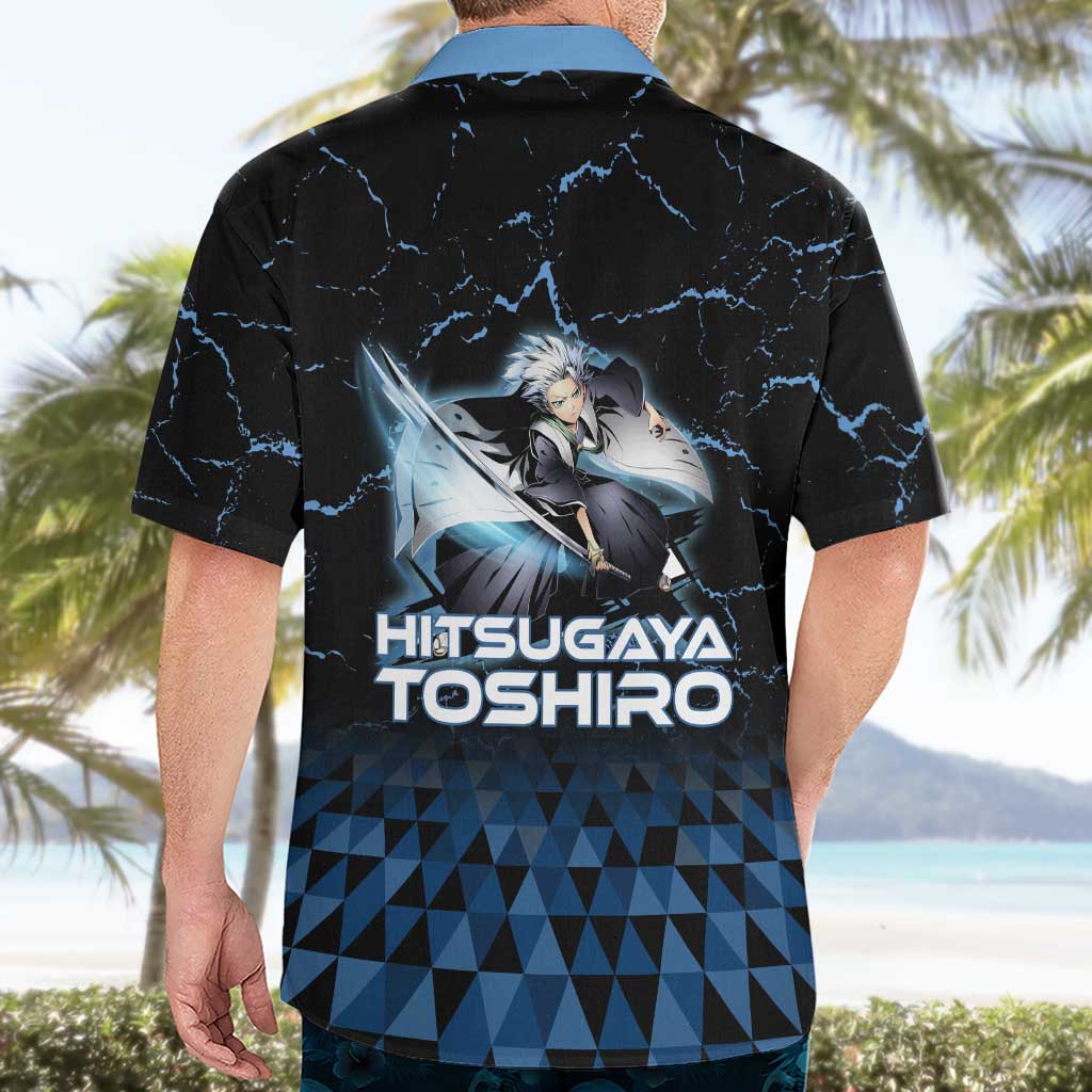 Hitsugaya Toshiro Bleach Hawaiian Shirt Ice Element Anime Crystal Style