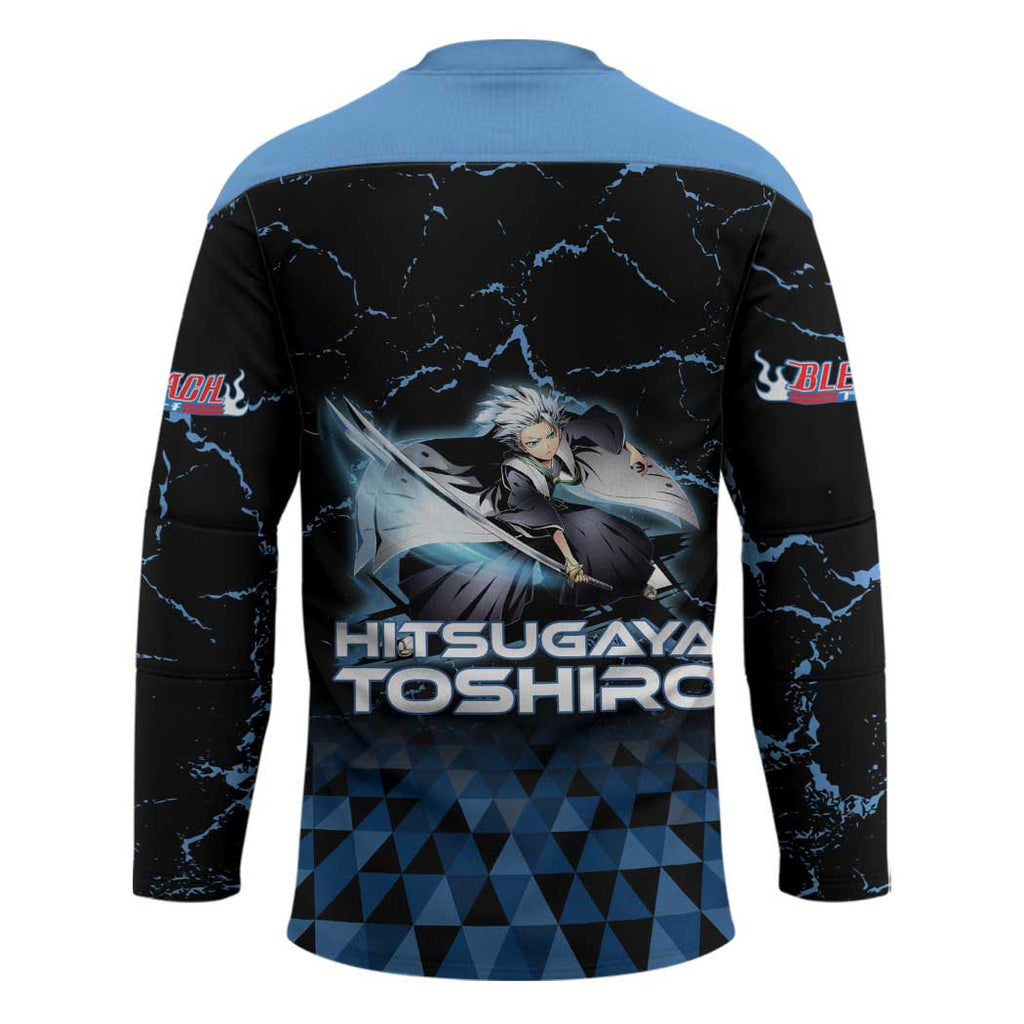 Hitsugaya Toshiro Bleach Hockey Jersey Ice Element Anime Crystal Style