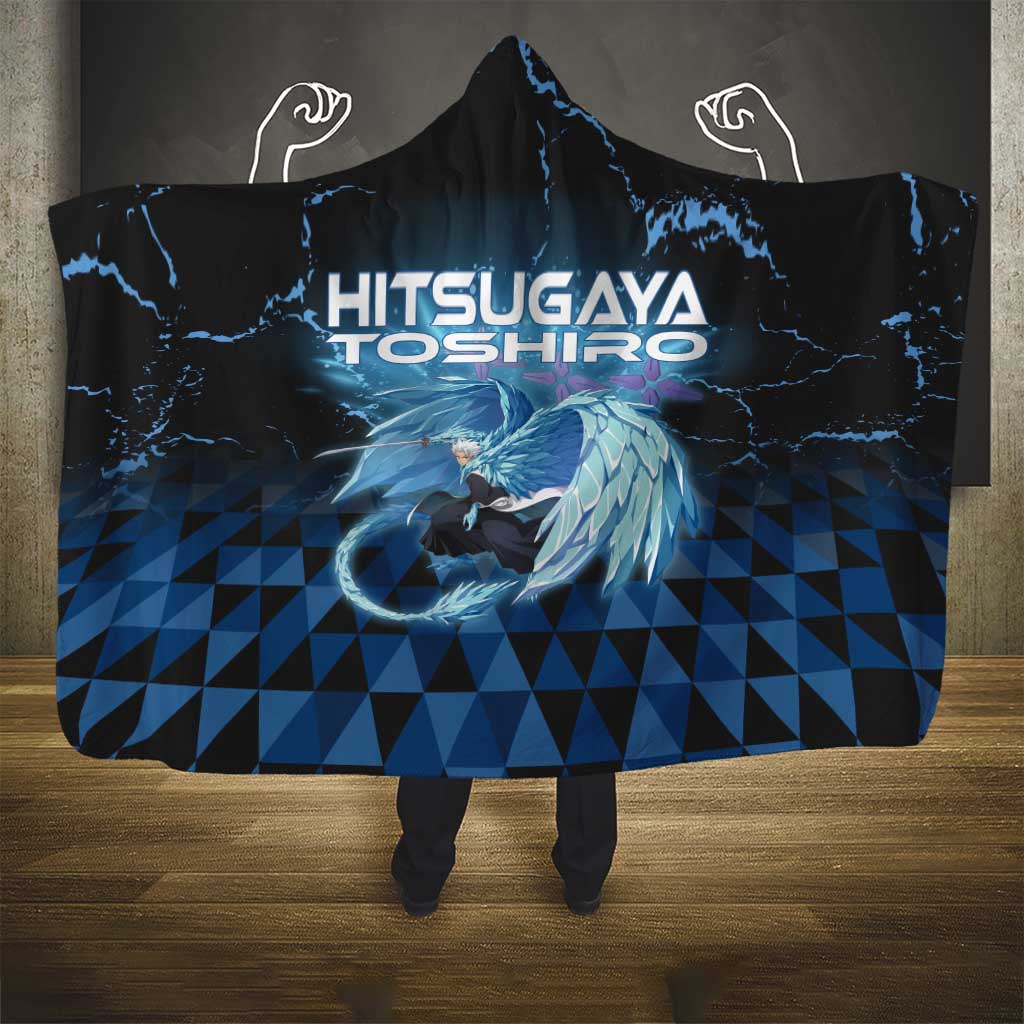 Hitsugaya Toshiro Bleach Hooded Blanket Ice Element Anime Crystal Style