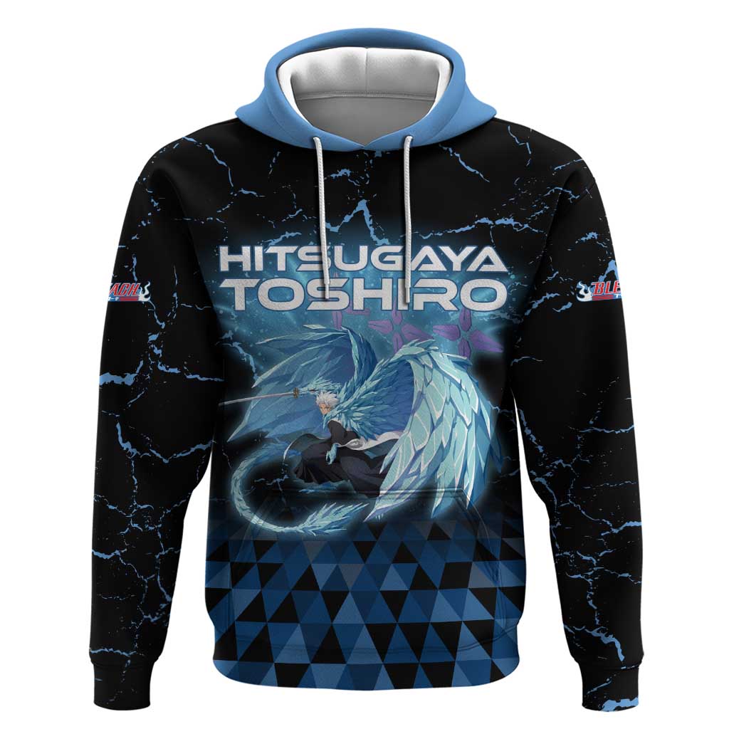 Hitsugaya Toshiro Bleach Hoodie Ice Element Anime Crystal Style