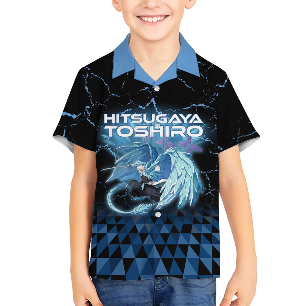 Hitsugaya Toshiro Bleach Kid Hawaiian Shirt Ice Element Anime Crystal Style