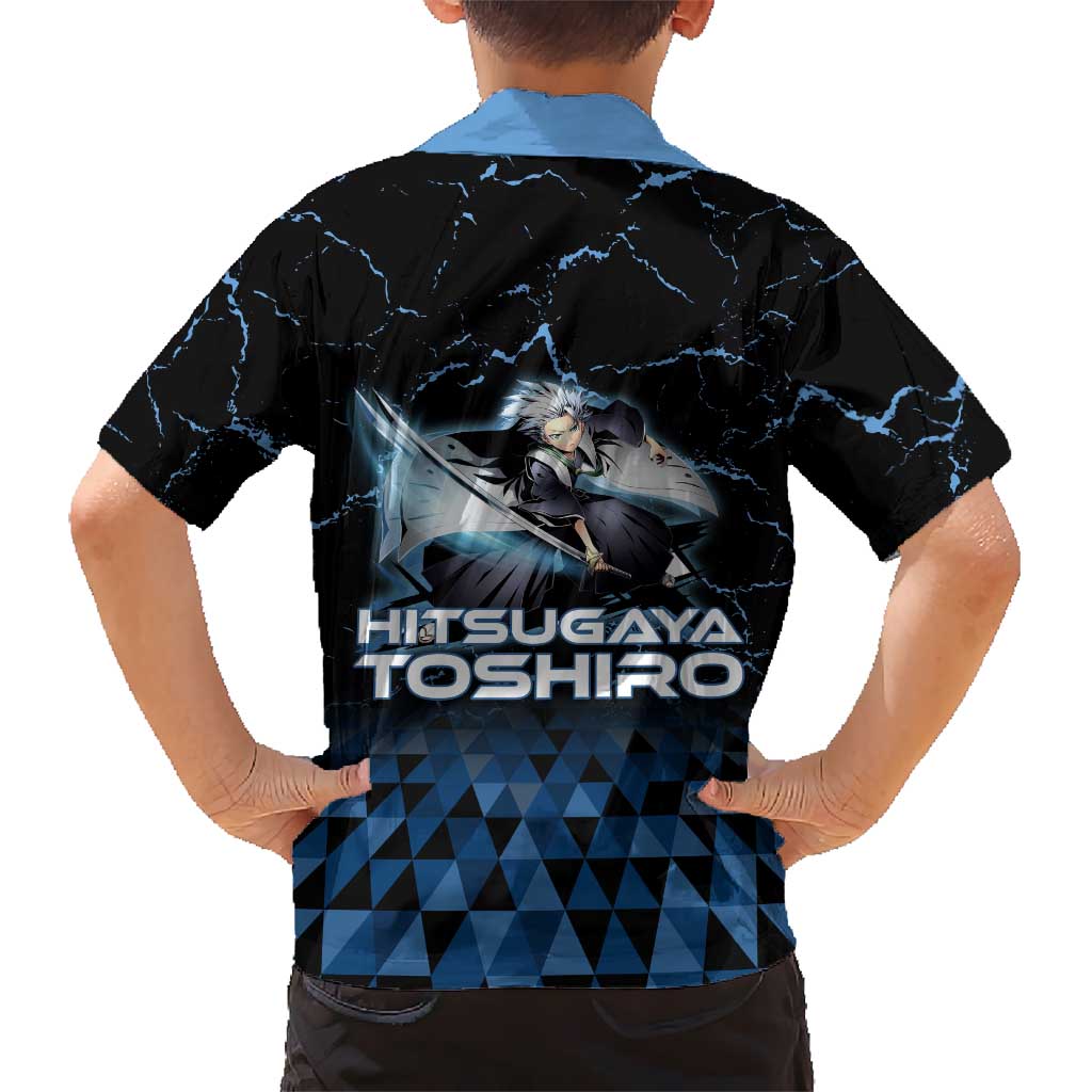 Hitsugaya Toshiro Bleach Kid Hawaiian Shirt Ice Element Anime Crystal Style