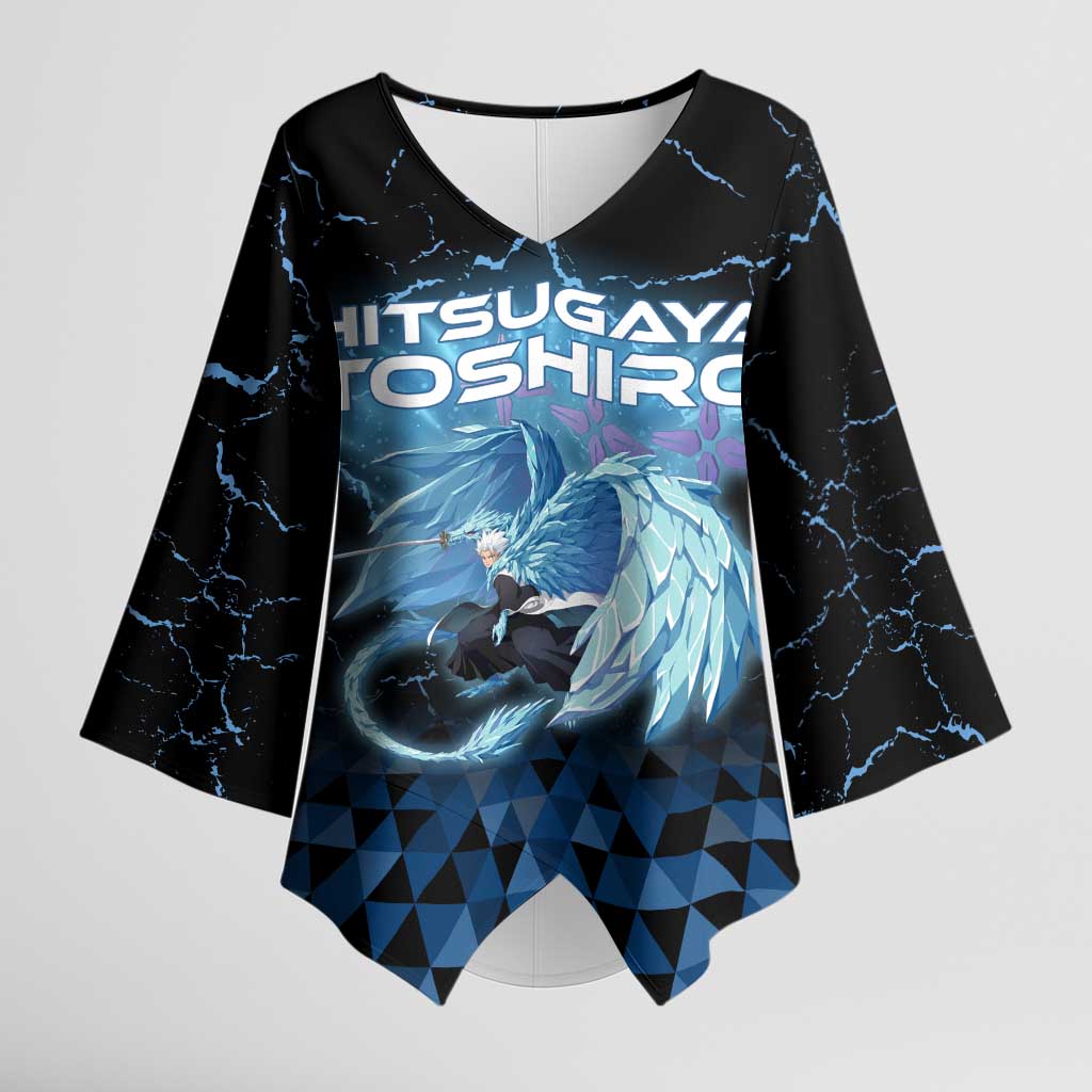 Hitsugaya Toshiro Bleach Kimono Sleeve Blouse Ice Element Anime Crystal Style